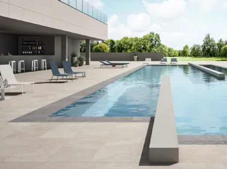 Piastrelle per outdoor L2 Silver Ivory di Lea Ceramiche