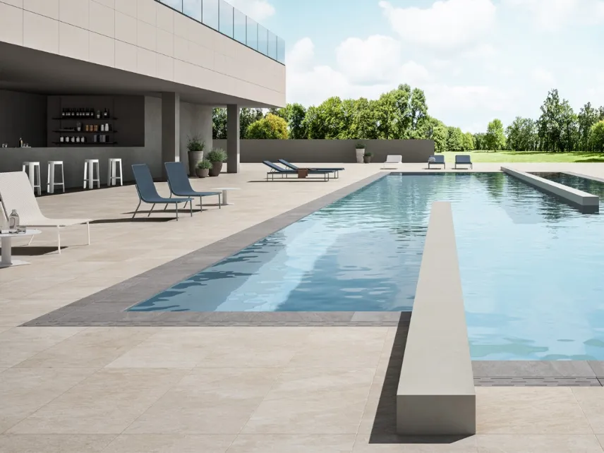 Piastrelle per outdoor L2 Silver Ivory di Lea Ceramiche