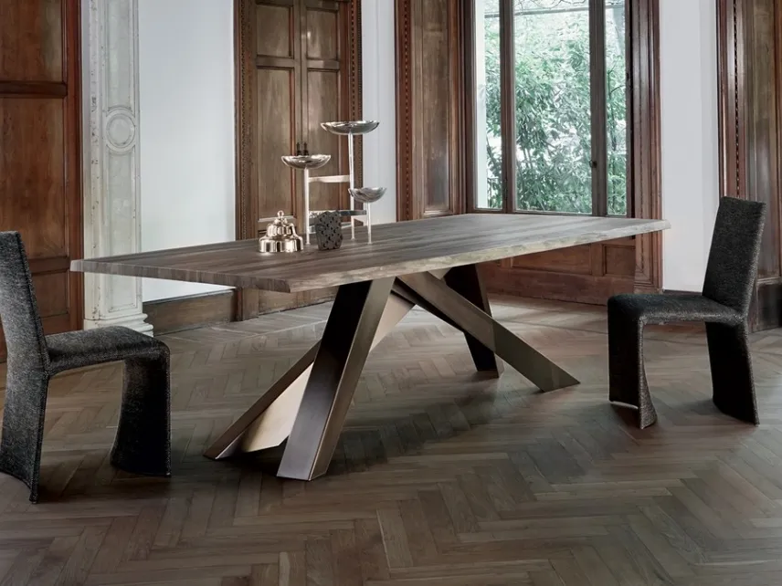 Tavolo Big Table con piano in legno di Bonaldo