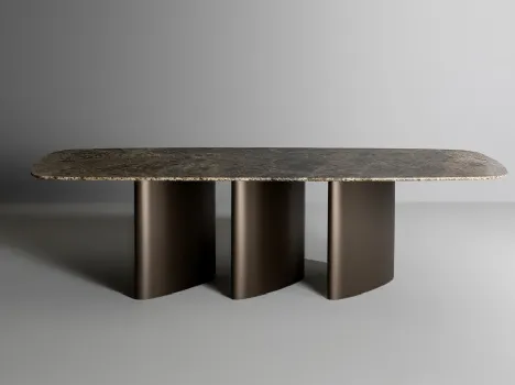 Tavolo Louver Table con top in ceramica di Bonaldo