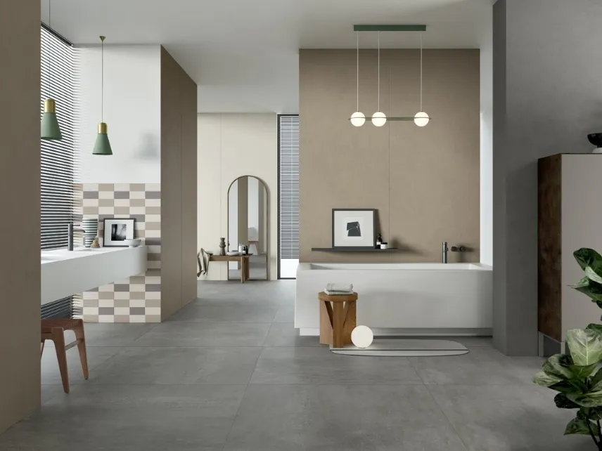 Piastrelle Pigmenti Dash e Chalk di Lea Ceramiche