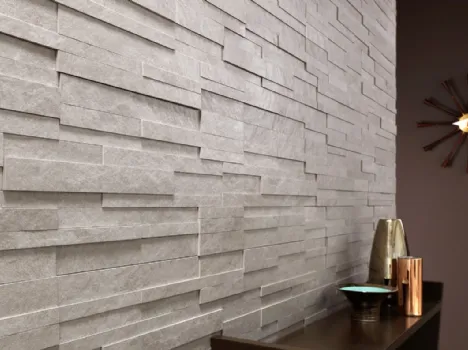 Piastrelle Waterfall Ivory Flow 3D di Lea Ceramiche