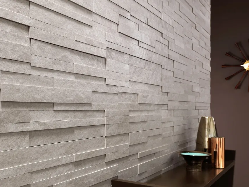 Piastrelle Waterfall Ivory Flow 3D di Lea Ceramiche